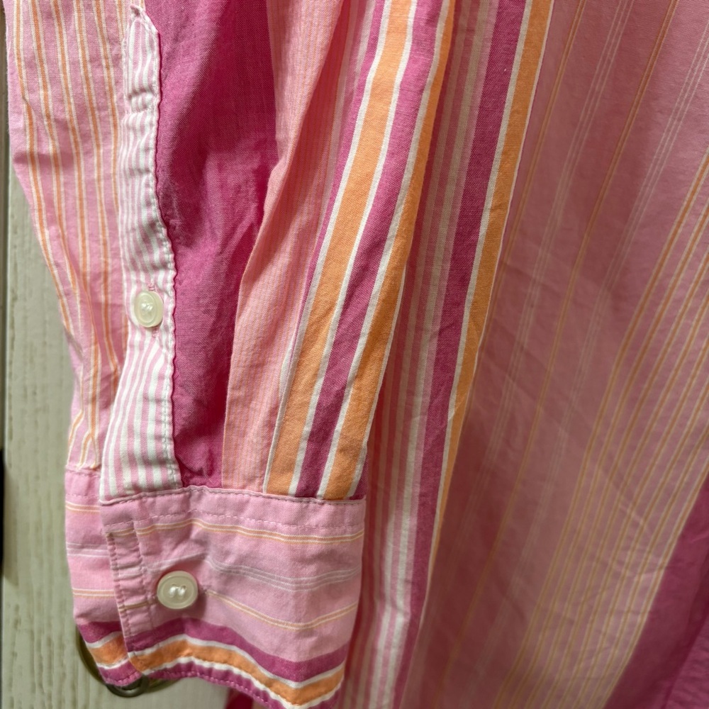 GAP Pink Striped Button-Down Shirt - Picture 10 of 16